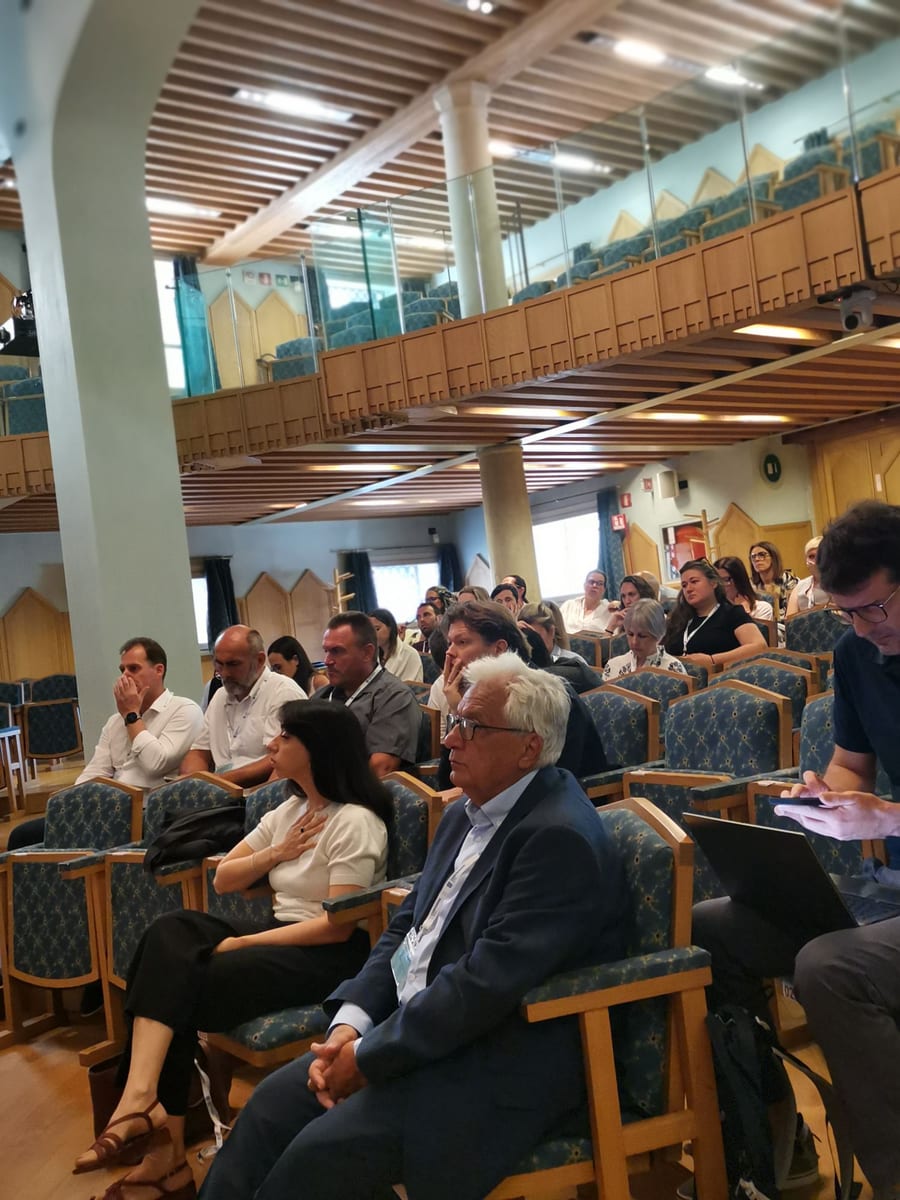 Partners following the presentations in the Palazzo San Leonardo Great Hall